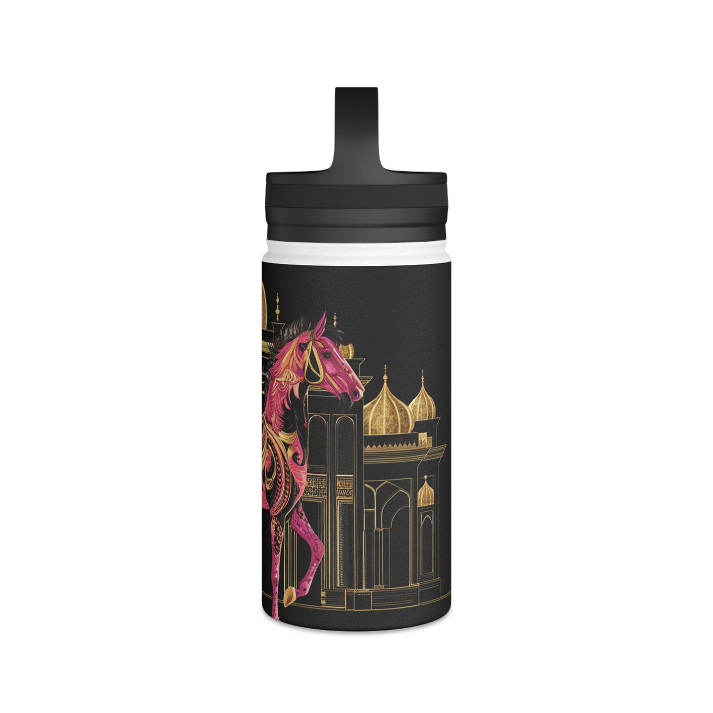 Majestic Oasis Stainless Steel Water Bottle, Handle Lid
