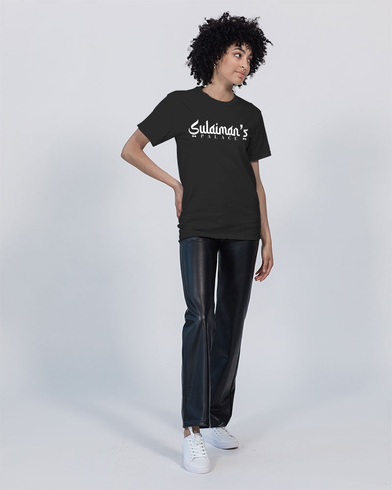 Sulaiman's Palace (white logo) Unisex Tee | Champion