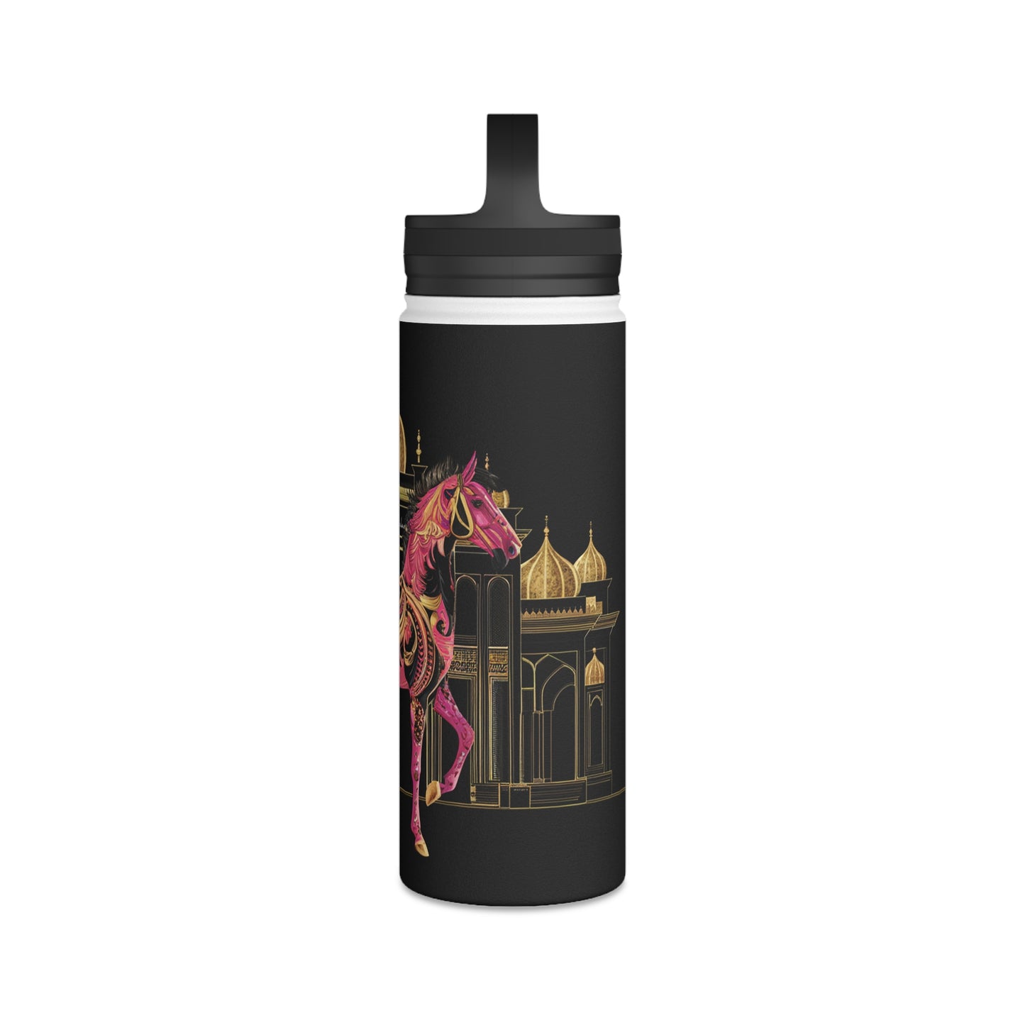 Majestic Oasis Stainless Steel Water Bottle, Handle Lid