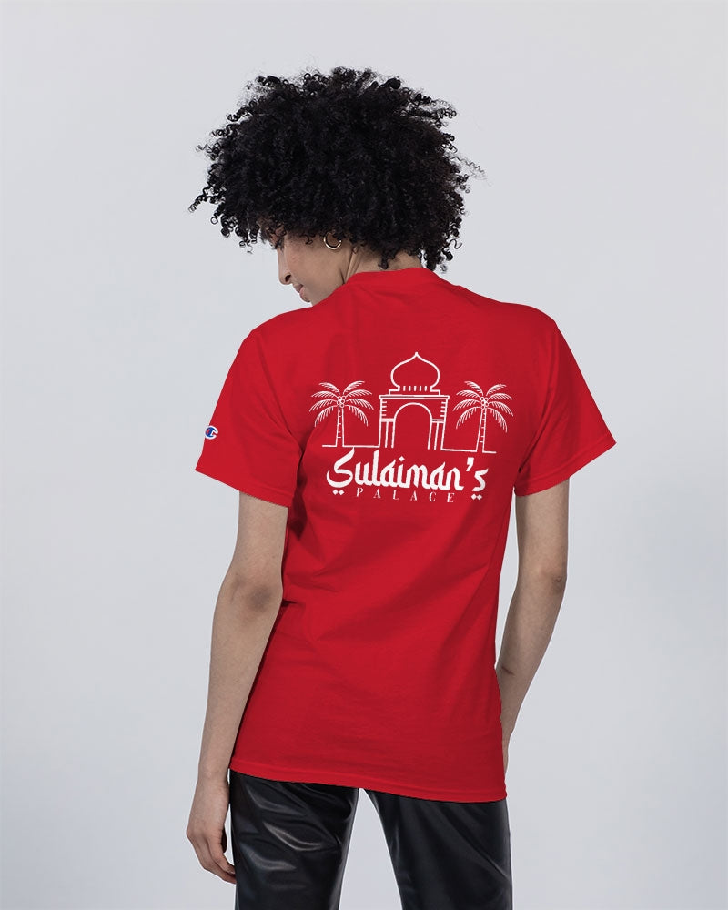 Sulaiman's Palace (white logo) Unisex Tee | Champion