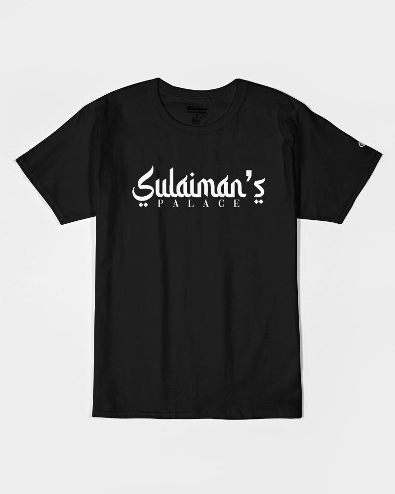 Sulaiman's Palace (white logo) Unisex Tee | Champion