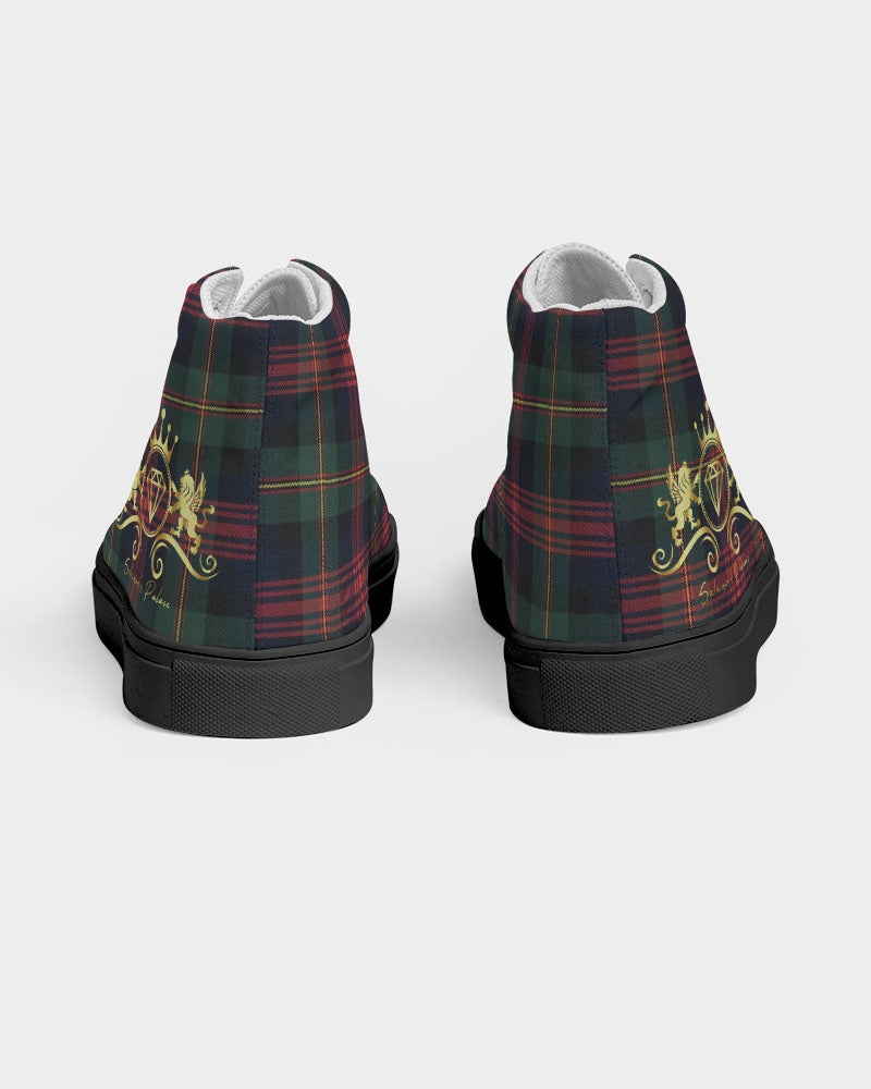 Color Block Women's Hightop Canvas Shoe - Black