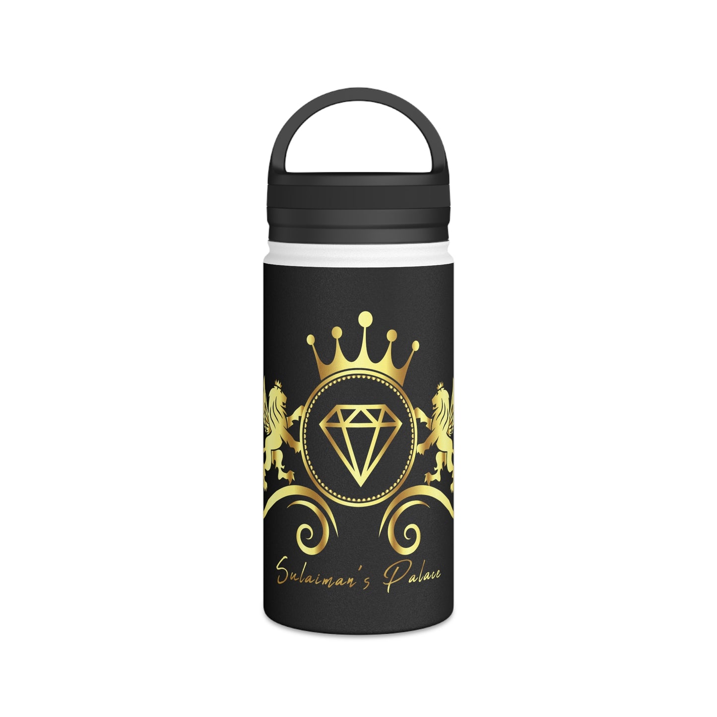 Sulaiman's Palace Stainless Steel Water Bottle, Handle Lid