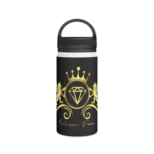Sulaiman's Palace Stainless Steel Water Bottle, Handle Lid