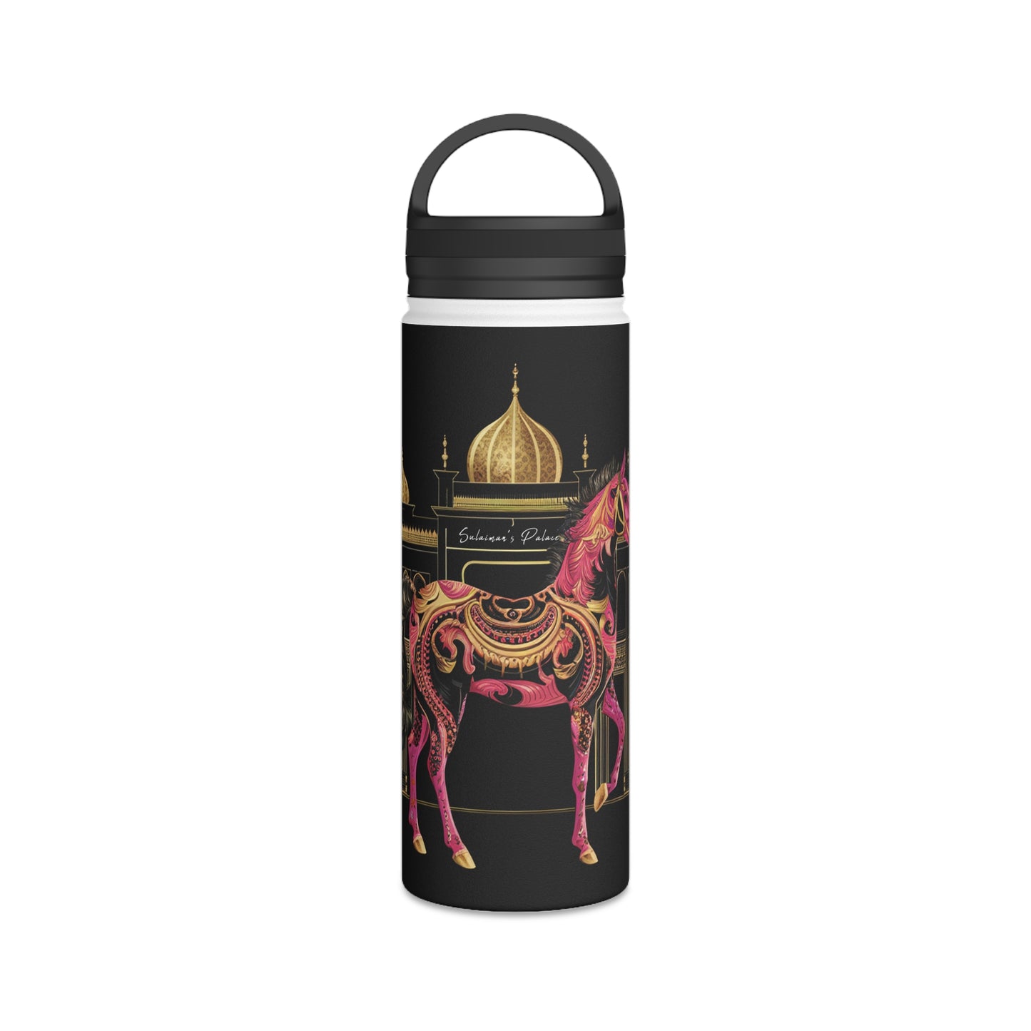 Majestic Oasis Stainless Steel Water Bottle, Handle Lid