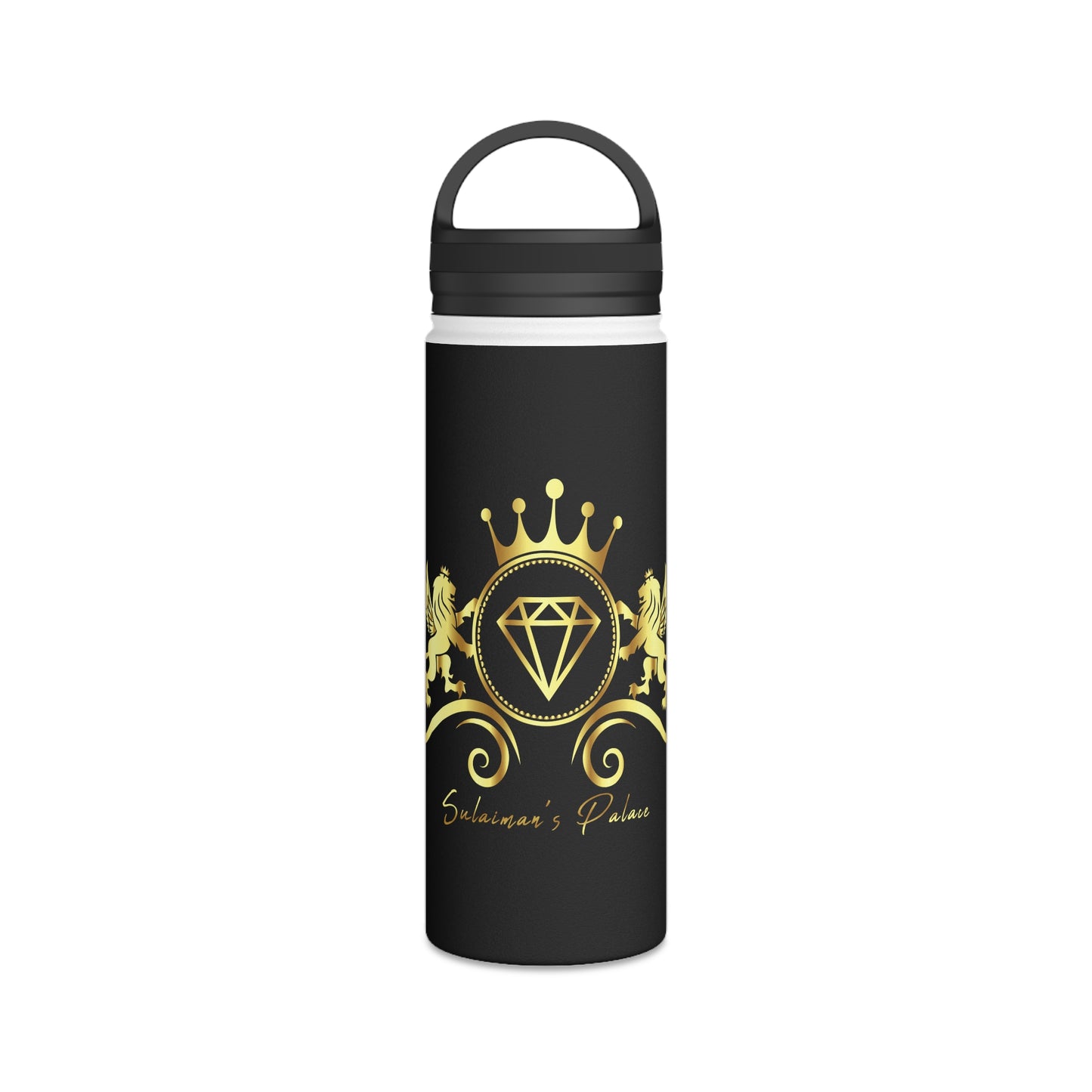 Sulaiman's Palace Stainless Steel Water Bottle, Handle Lid