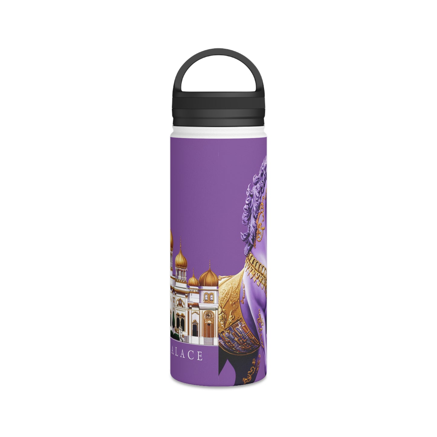 Imperial Lavender Stainless Steel Water Bottle, Handle Lid