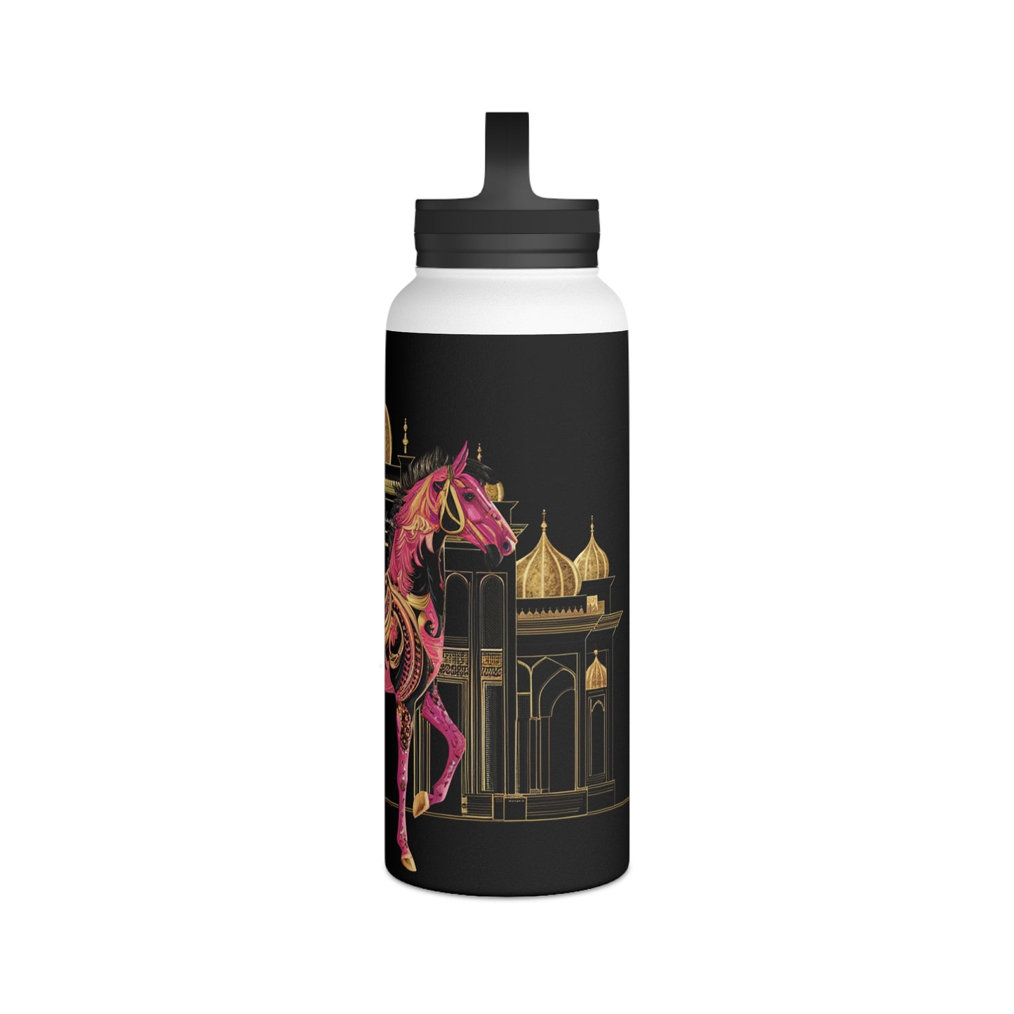 Majestic Oasis Stainless Steel Water Bottle, Handle Lid