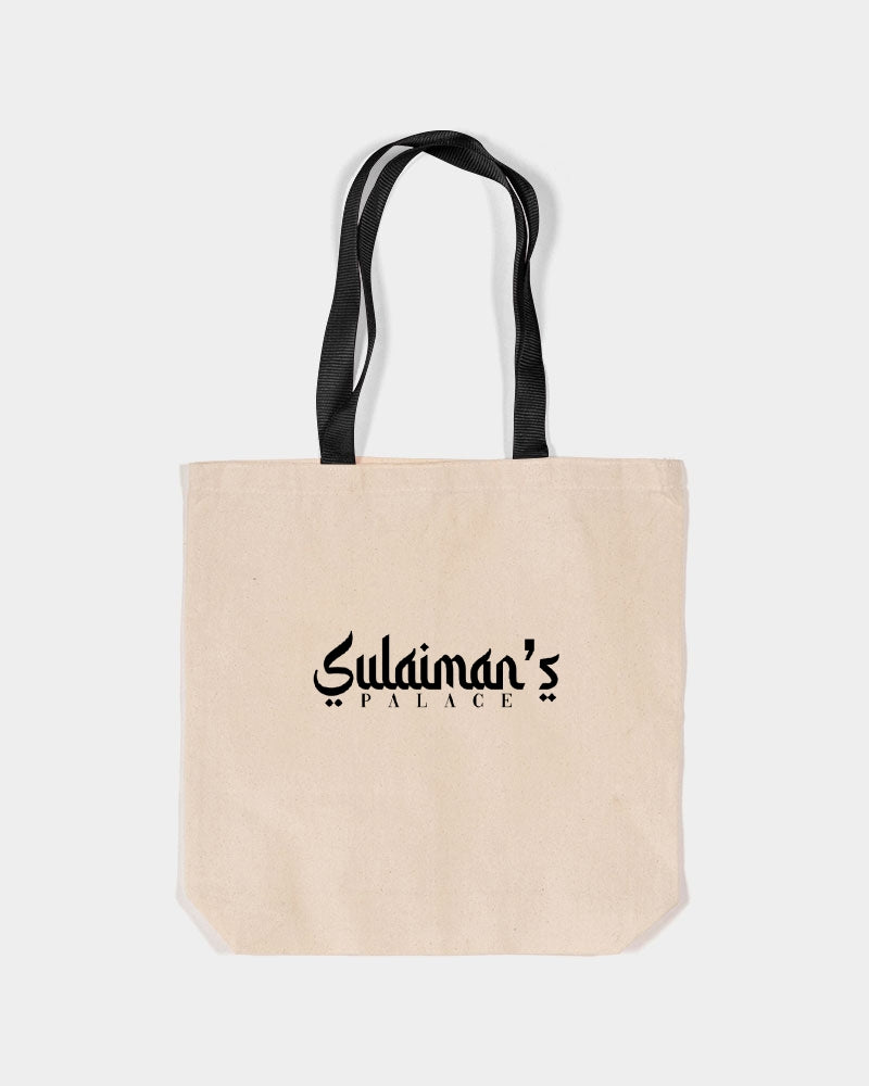 Sulaiman's Palace Canvas Tote with Contrast-Color Handles | Q-Tees