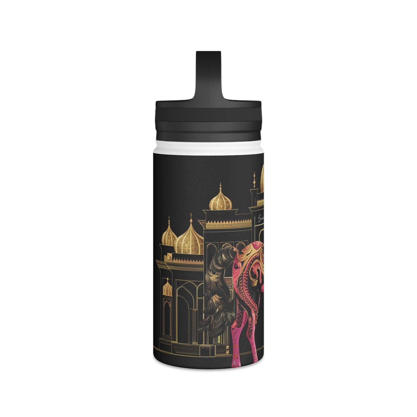 Majestic Oasis Stainless Steel Water Bottle, Handle Lid