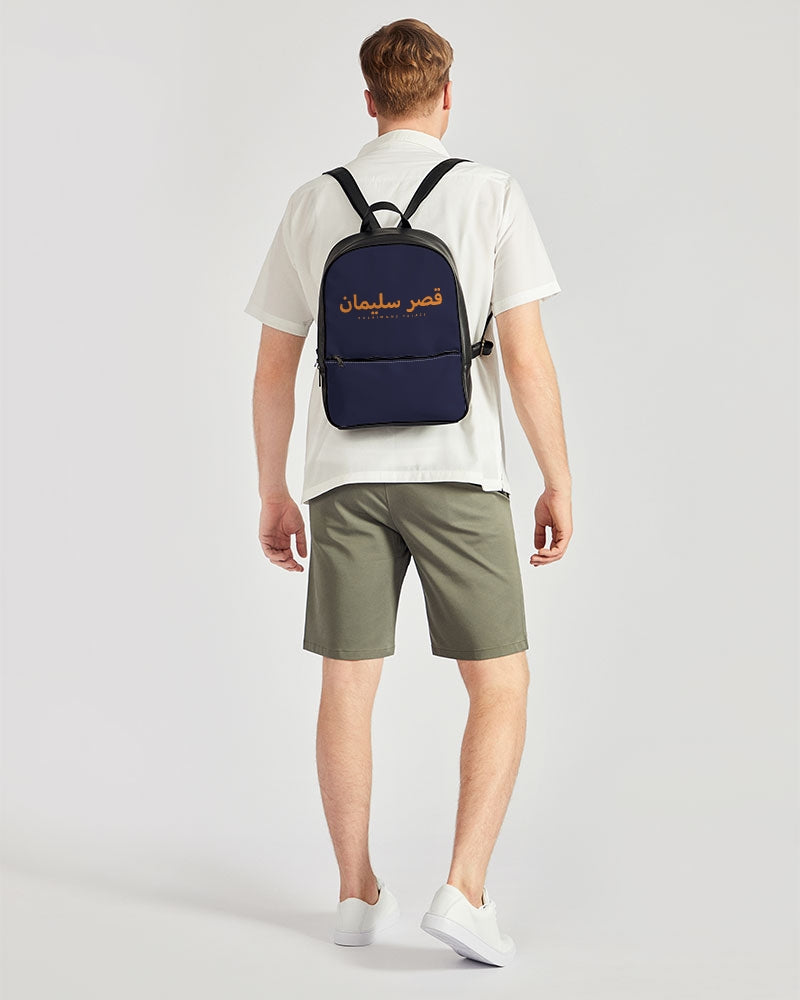 Sulaiman's Palace (orange logo) Classic Faux Leather Backpack