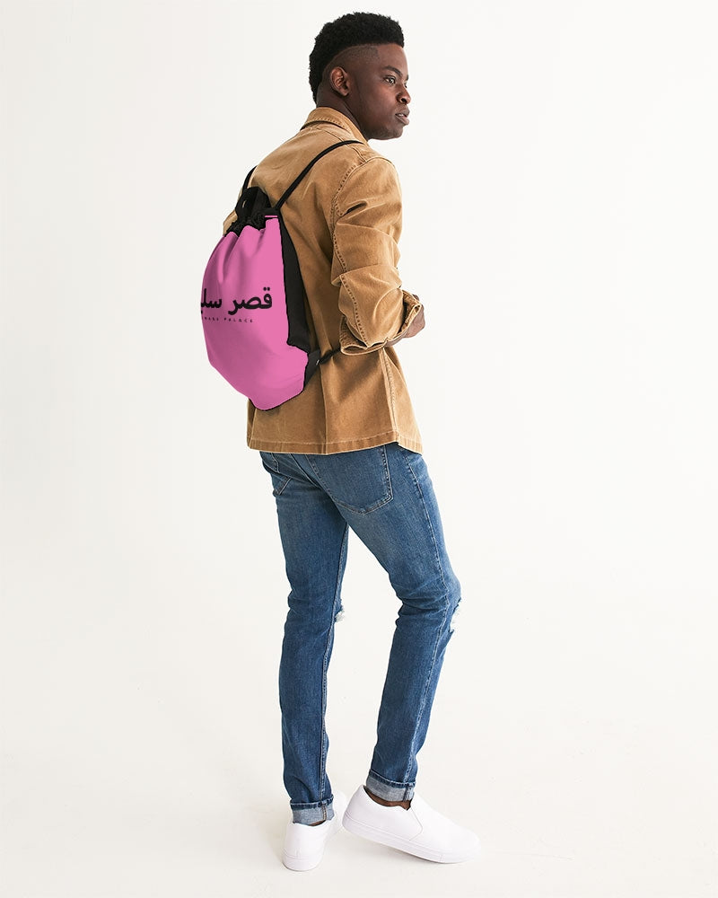 Sulaiman's Palace (pink logo) Canvas Drawstring Bag