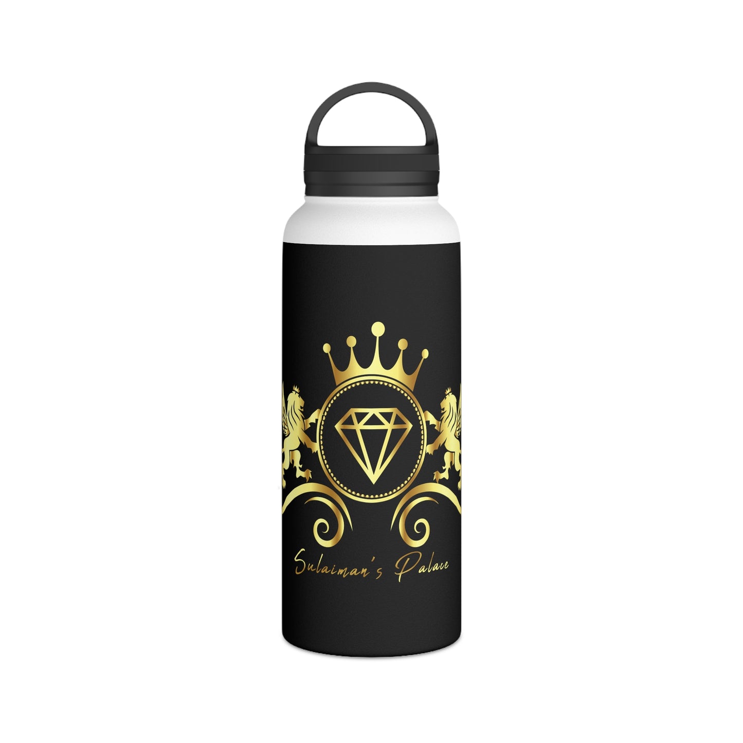 Sulaiman's Palace Stainless Steel Water Bottle, Handle Lid