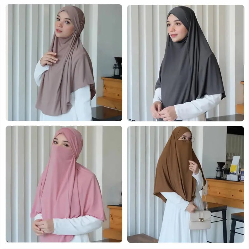 Large Plain Women Hijab