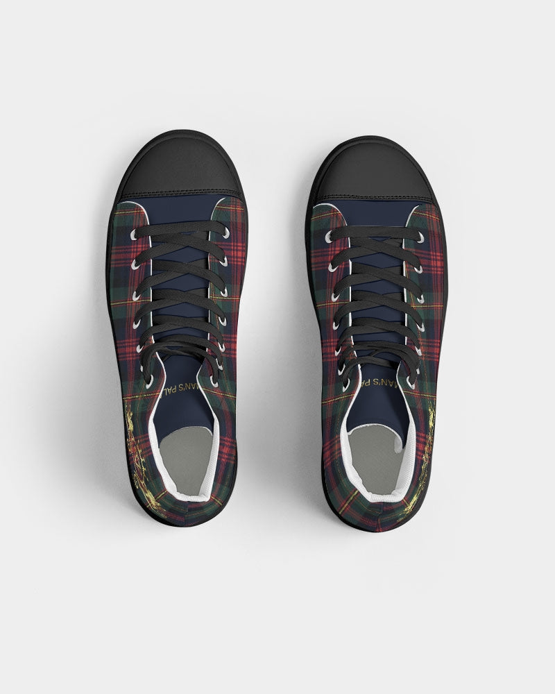 Color Block Women's Hightop Canvas Shoe - Black