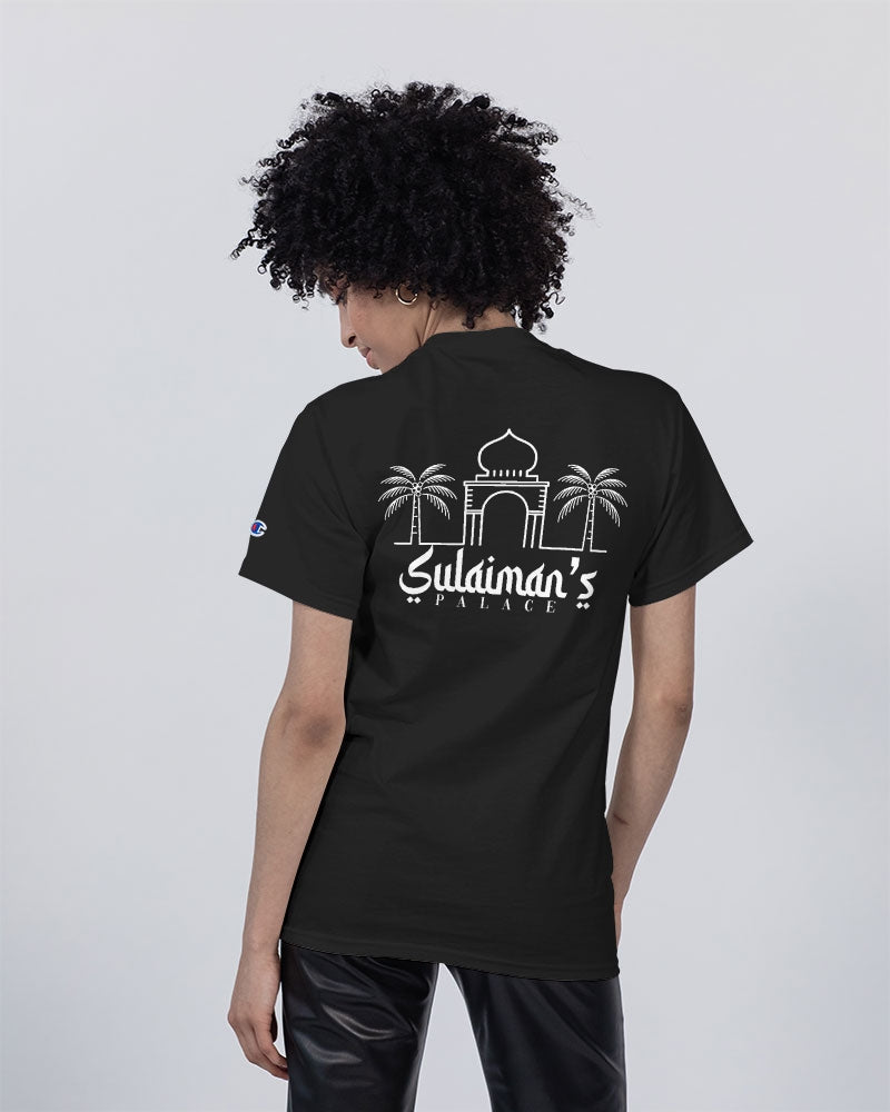 Sulaiman's Palace (white logo) Unisex Tee | Champion