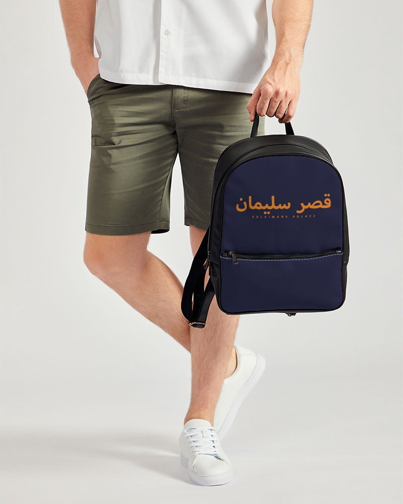 Sulaiman's Palace (orange logo) Classic Faux Leather Backpack