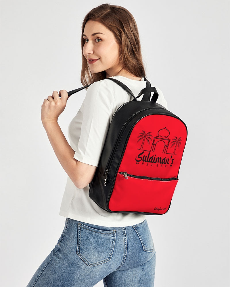 Sulaiman's Palace Classic Faux Leather Backpack