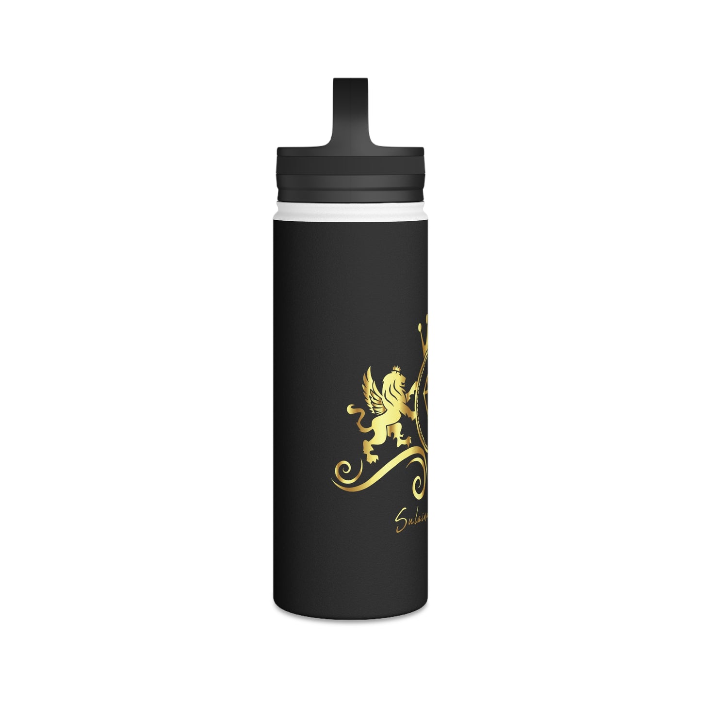 Sulaiman's Palace Stainless Steel Water Bottle, Handle Lid