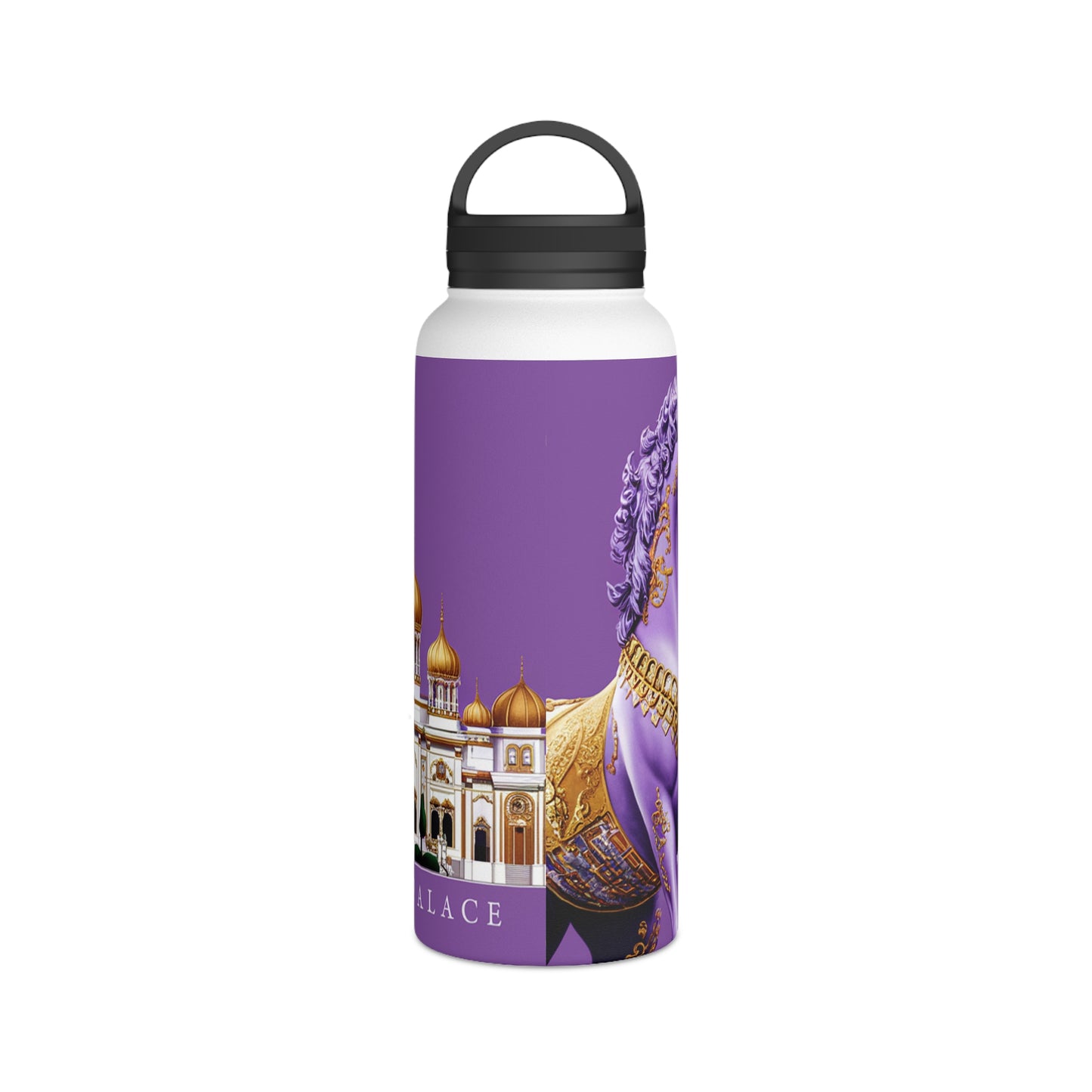 Imperial Lavender Stainless Steel Water Bottle, Handle Lid