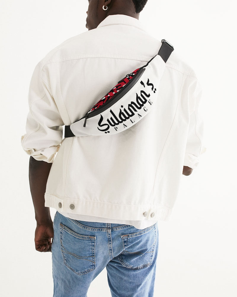 Sulaiman's Palace (white logo) Crossbody Sling Bag