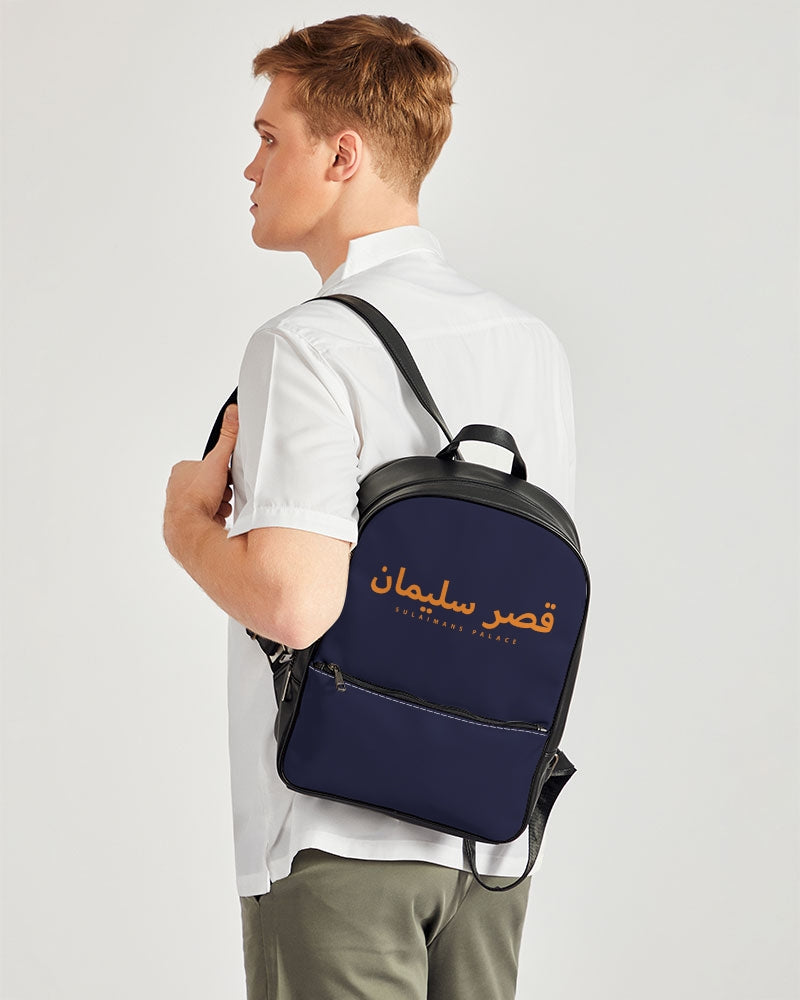 Sulaiman's Palace (orange logo) Classic Faux Leather Backpack