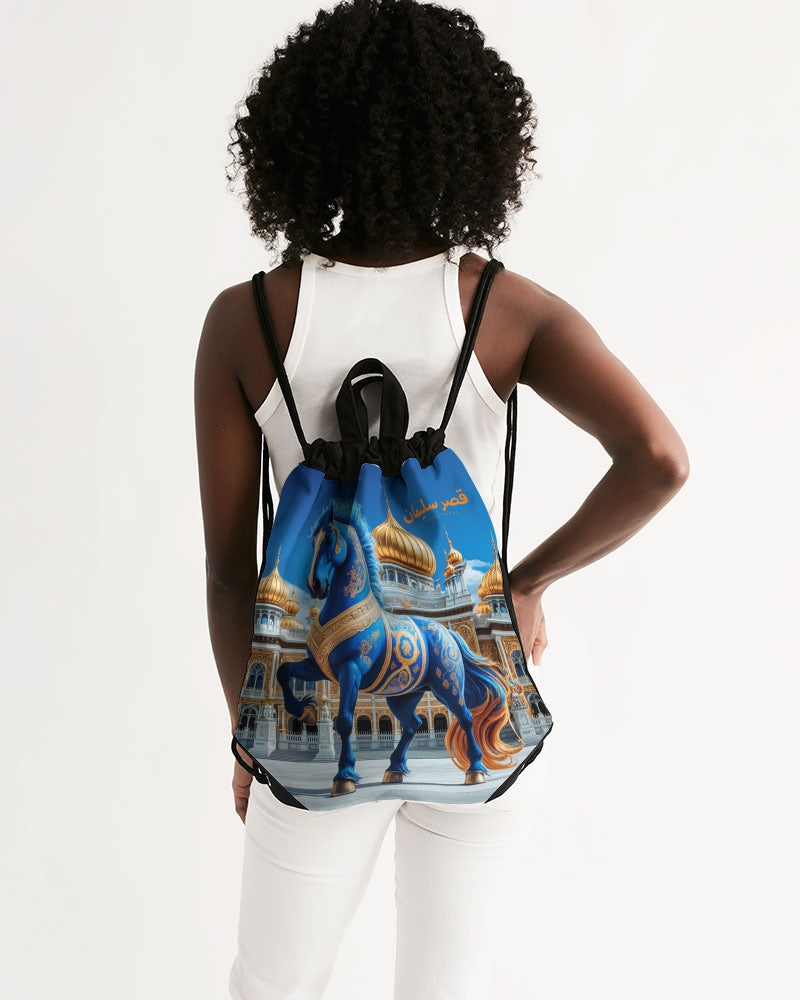 Sulaiman's Palace (orange logo) Canvas Drawstring Bag
