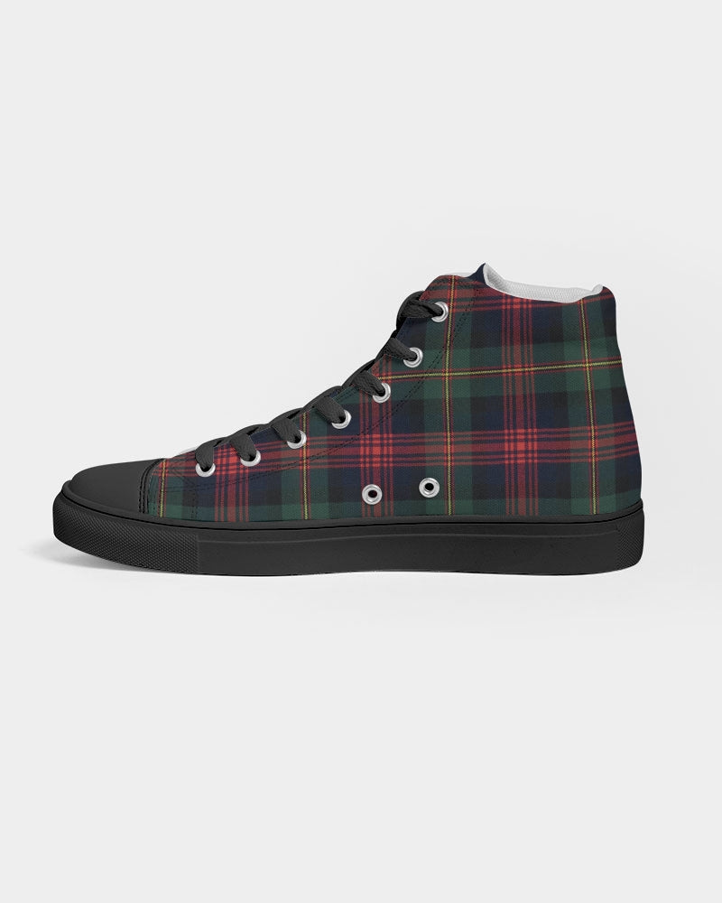 Color Block Women's Hightop Canvas Shoe - Black