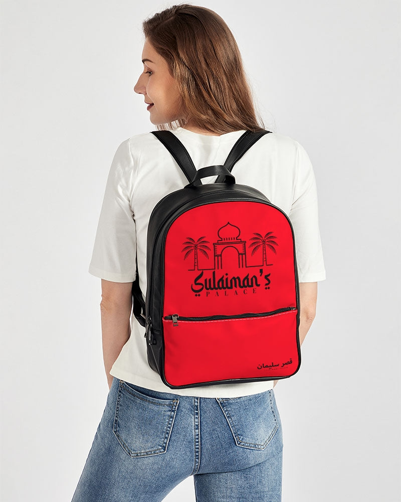 Sulaiman's Palace Classic Faux Leather Backpack