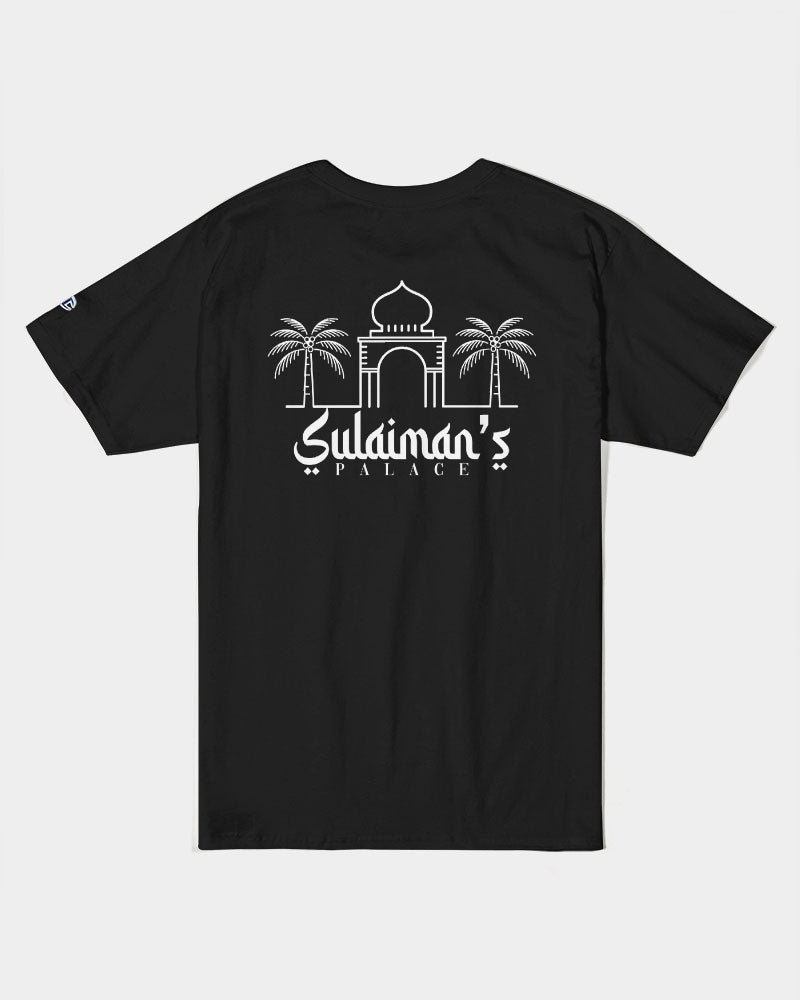 Sulaiman's Palace (white logo) Unisex Tee | Champion