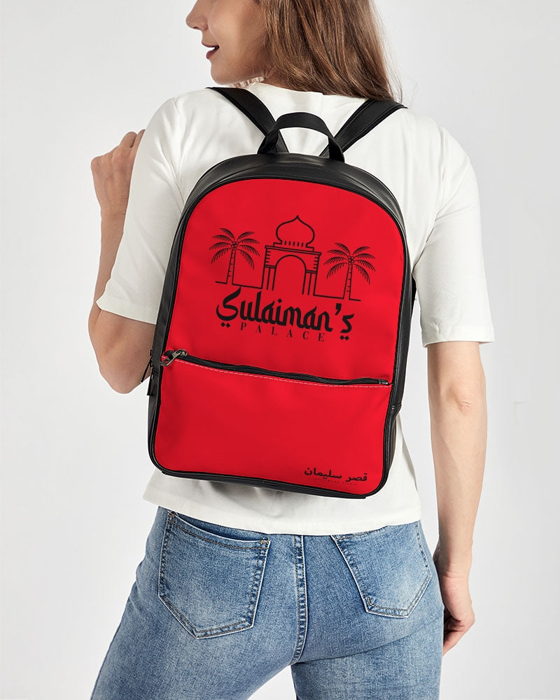 Sulaiman's Palace Classic Faux Leather Backpack