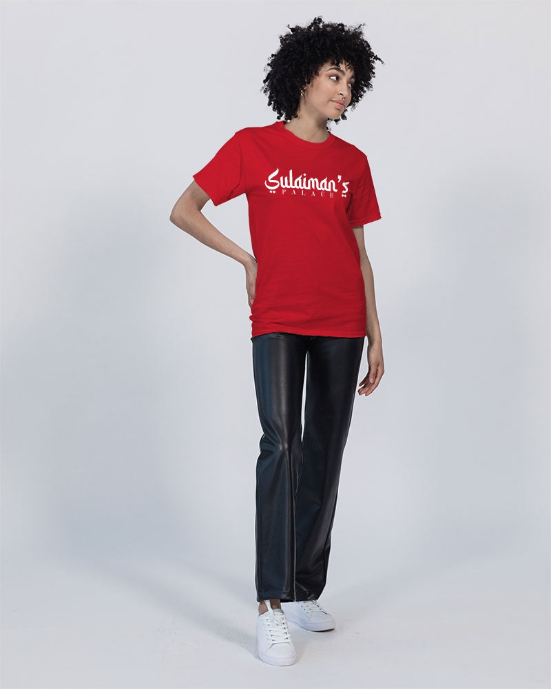 Sulaiman's Palace (white logo) Unisex Tee | Champion